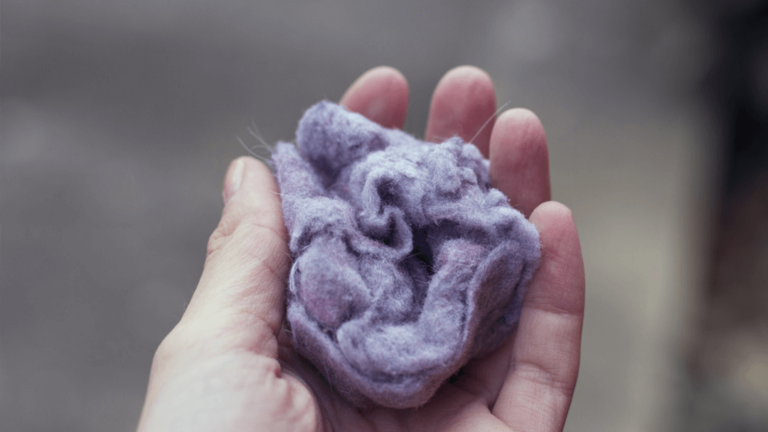 a ball of lint can create a fire risk in the dryer